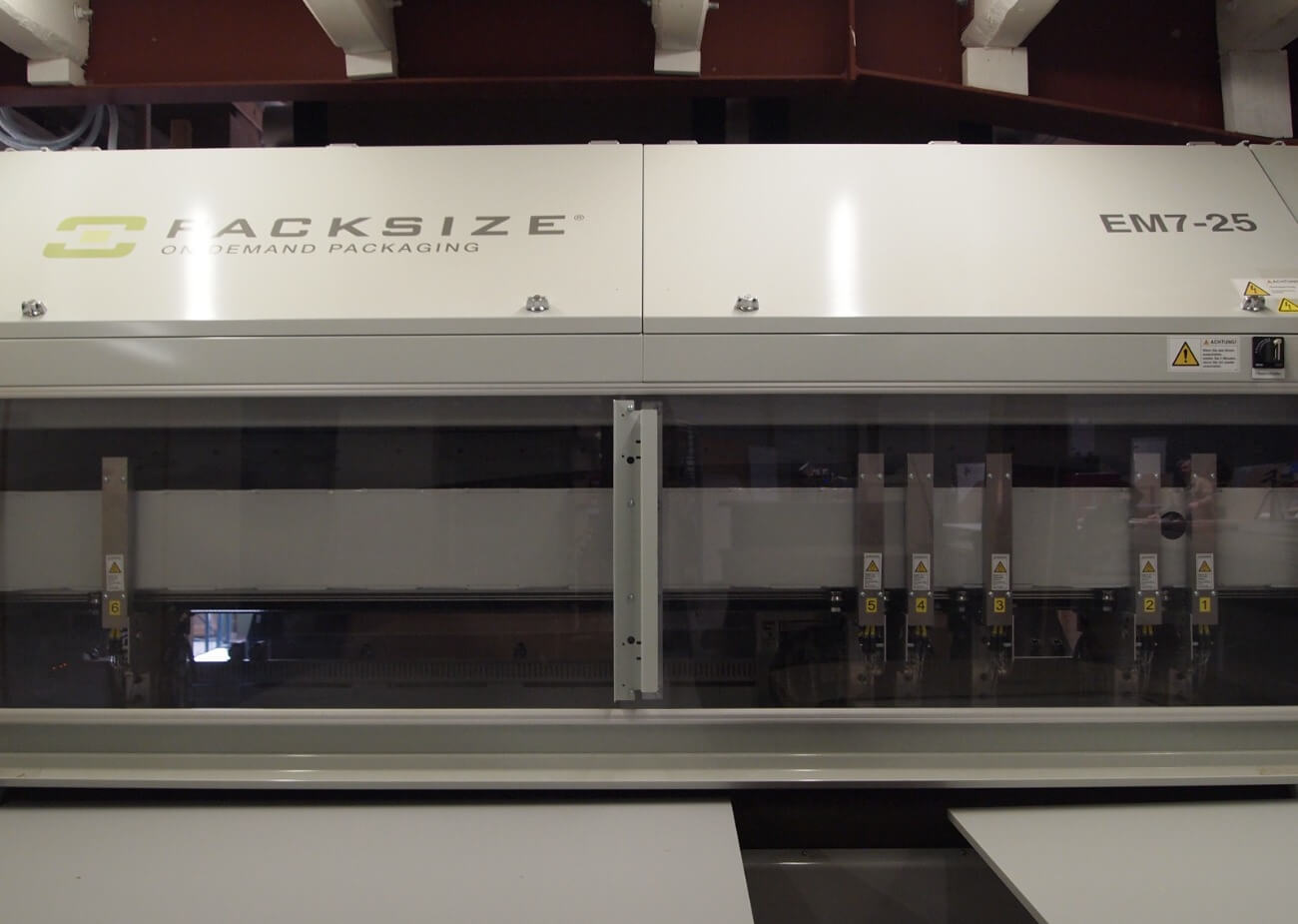 A close up photo of a Packsize EM7 solution.
